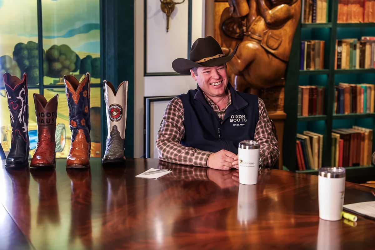 Portrait of Thomas Gleason, Chief Executive Officer at Olsen-Stelzer Boot Company & Dixon Boot Company