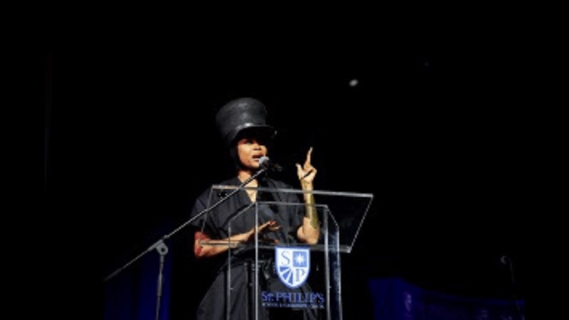 Erykah Badu returns home to celebrate grand opening of Moody Performing and Fine Arts Center at St. Philip's School and Community Center